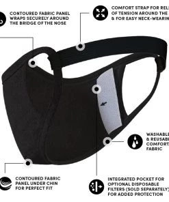 Safe+Mate Adult S/M 50 Pack Cloth Face Mask