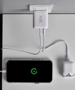 FUEL 32W Dual USB C/A Wall Charger - White Wall Chargers