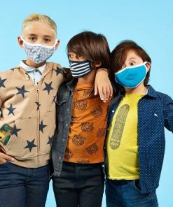 Safe+Mate Kids (Ages 7 To 11) 3 Pack Cloth Face Mask