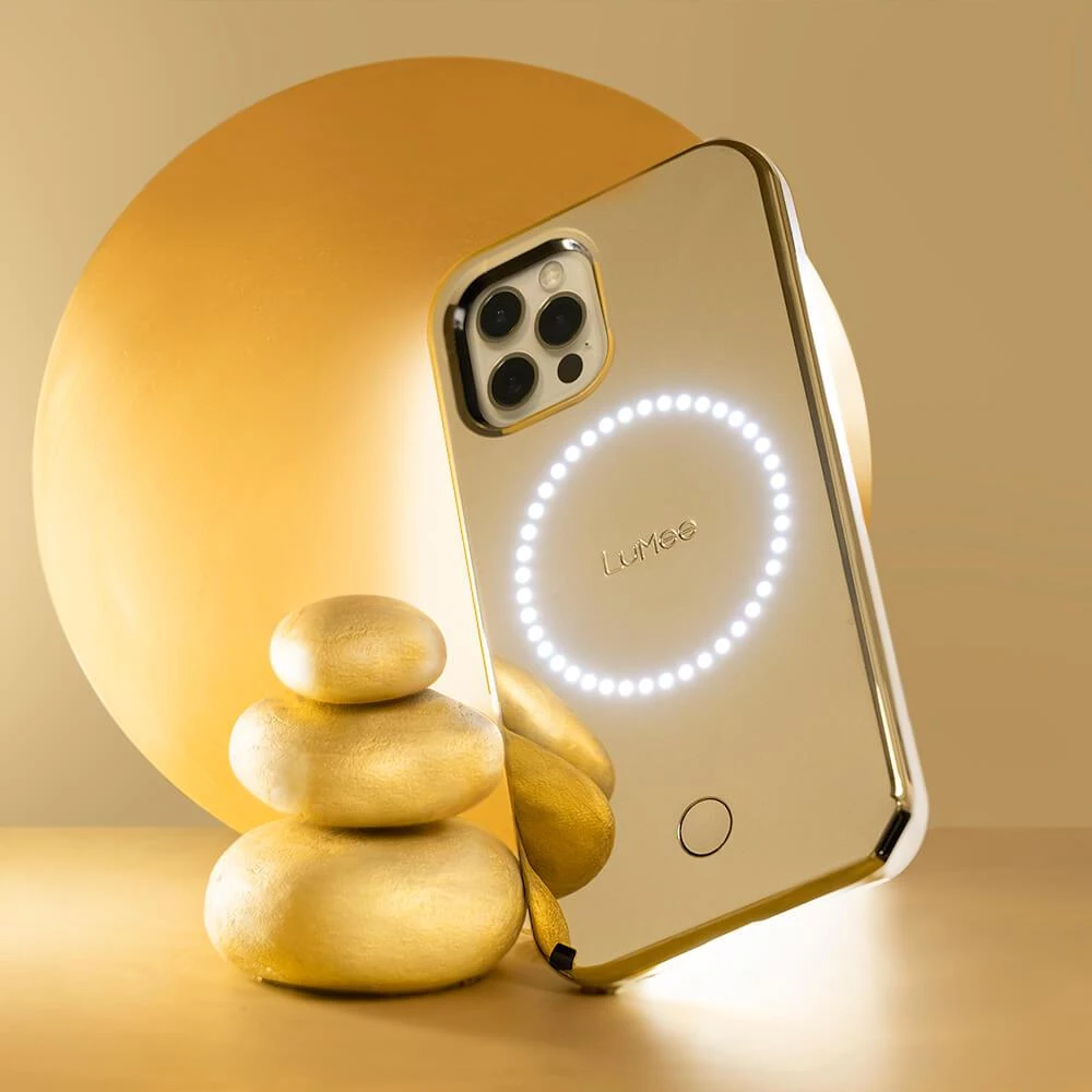 LuMee Halo Gold Mirror - IPhone 13 Pro Max 4 LuMee Halo Gold Mirror - IPhone 13 Pro Max