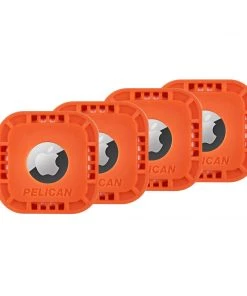 Pelican Protector AirTag Sticker Mount 4 Pack (Orange) - AirTag Case AirTag Cases
