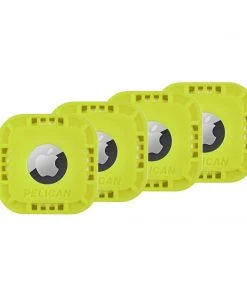Pelican Protector AirTag Sticker Mount 4 Pack (Hi Vis Yellow) - AirTag Case