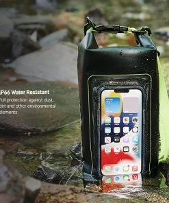 Pelican Marine Water Resistant Dry Bag (Black/Hi Vis Yellow) - Phone Pouch Phone Pouches