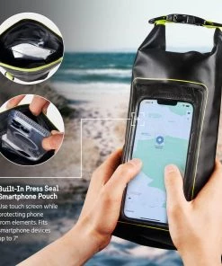 Pelican Marine Water Resistant Dry Bag (Black/Hi Vis Yellow) - Phone Pouch Phone Pouches 12 Pelican Marine Water Resistant Dry Bag (Black/Hi Vis Yellow) - Phone Pouch Phone Pouches