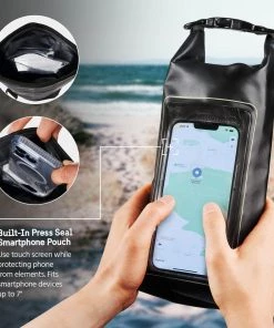 Pelican Marine Water Resistant Dry Bag (Stealth Black) - Phone Pouch Phone Pouches