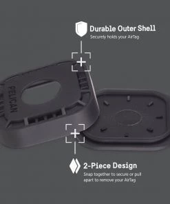 Pelican Protector AirTag Sticker Mount 4 Pack (Orange) - AirTag Case AirTag Cases