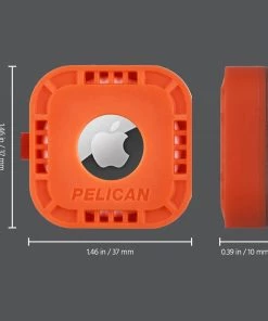 Pelican Protector AirTag Sticker Mount 4 Pack (Orange) - AirTag Case AirTag Cases
