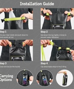 Pelican Marine Water Resistant Dry Bag (Black/Hi Vis Yellow) - Phone Pouch Phone Pouches 16 Pelican Marine Water Resistant Dry Bag (Black/Hi Vis Yellow) - Phone Pouch Phone Pouches
