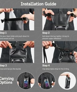 Pelican Marine Water Resistant Dry Bag (Stealth Black) - Phone Pouch Phone Pouches