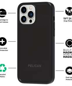 Pelican Protector Black (Works With MagSafe) - IPhone 13 Pro