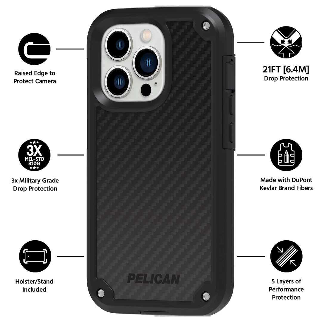 Pelican Shield Kevlar - IPhone 13 Pro 5 Pelican Shield Kevlar - IPhone 13 Pro