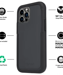 Pelican Voyager Black (Works With MagSafe) - IPhone 13 Pro