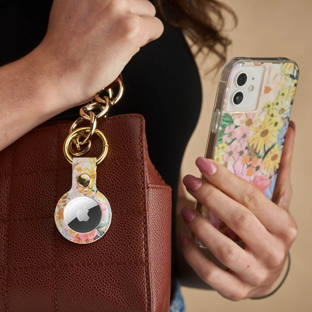 AirTag Cases Rifle Paper Co. AirTag Keychain Case (Marguerite) - AirTag Case