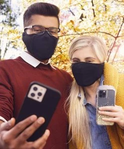 Safe+Mate Cloth Winter Face Mask Two Pack (Adjustable Fit) - One Size Fits All