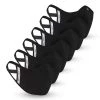 Safe+Mate Adult Large/X Large 6 Pack Black Cloth Face Mask 1 Safe+Mate Adult Large/X Large 6 Pack Black Cloth Face Mask