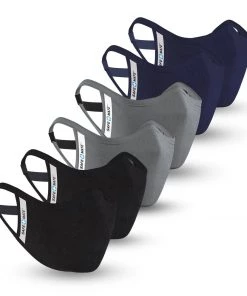 Safe+Mate Adult Large/X Large 6 Pack Cloth Face Mask