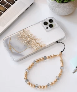 Case-Mate Beaded Phone Charm (Golden Crystal) - Wristlet 17 Case-Mate Beaded Phone Charm (Golden Crystal) - Wristlet