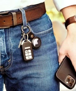 Case-Mate AirTag Keychain Case (Black) - AirTag Case