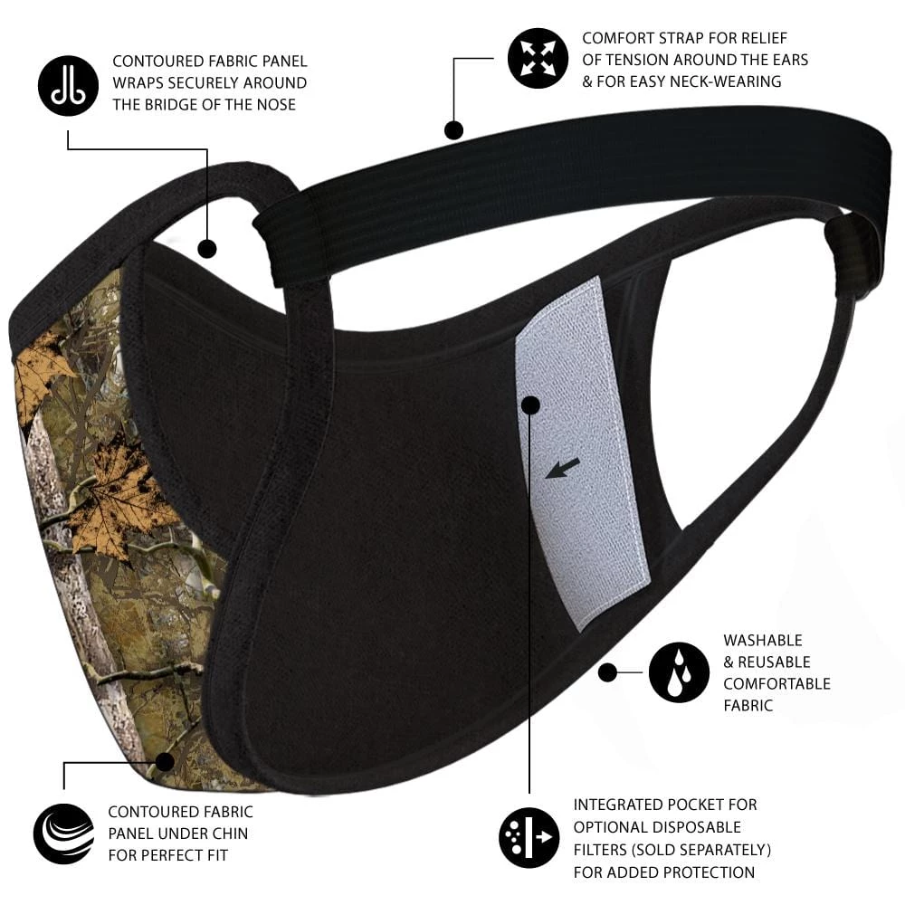 Safe+Mate Adult Large/X Large 1 Pack Cloth Face Mask 4 Safe+Mate Adult Large/X Large 1 Pack Cloth Face Mask