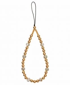 Case-Mate Beaded Phone Charm (Golden Crystal) - Wristlet