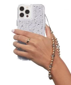 Case-Mate Beaded Phone Charm (Golden Crystal) - Wristlet 14 Case-Mate Beaded Phone Charm (Golden Crystal) - Wristlet