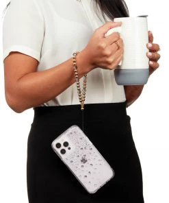 Case-Mate Beaded Phone Charm (Golden Crystal) - Wristlet 15 Case-Mate Beaded Phone Charm (Golden Crystal) - Wristlet