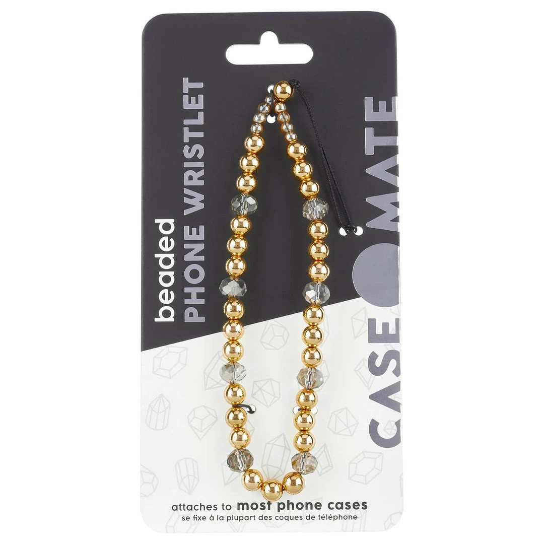 Case-Mate Beaded Phone Charm (Golden Crystal) - Wristlet 9 Case-Mate Beaded Phone Charm (Golden Crystal) - Wristlet