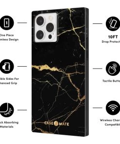 Case-Mate BLOX (Black Marble) - IPhone 12 / IPhone 12 Pro