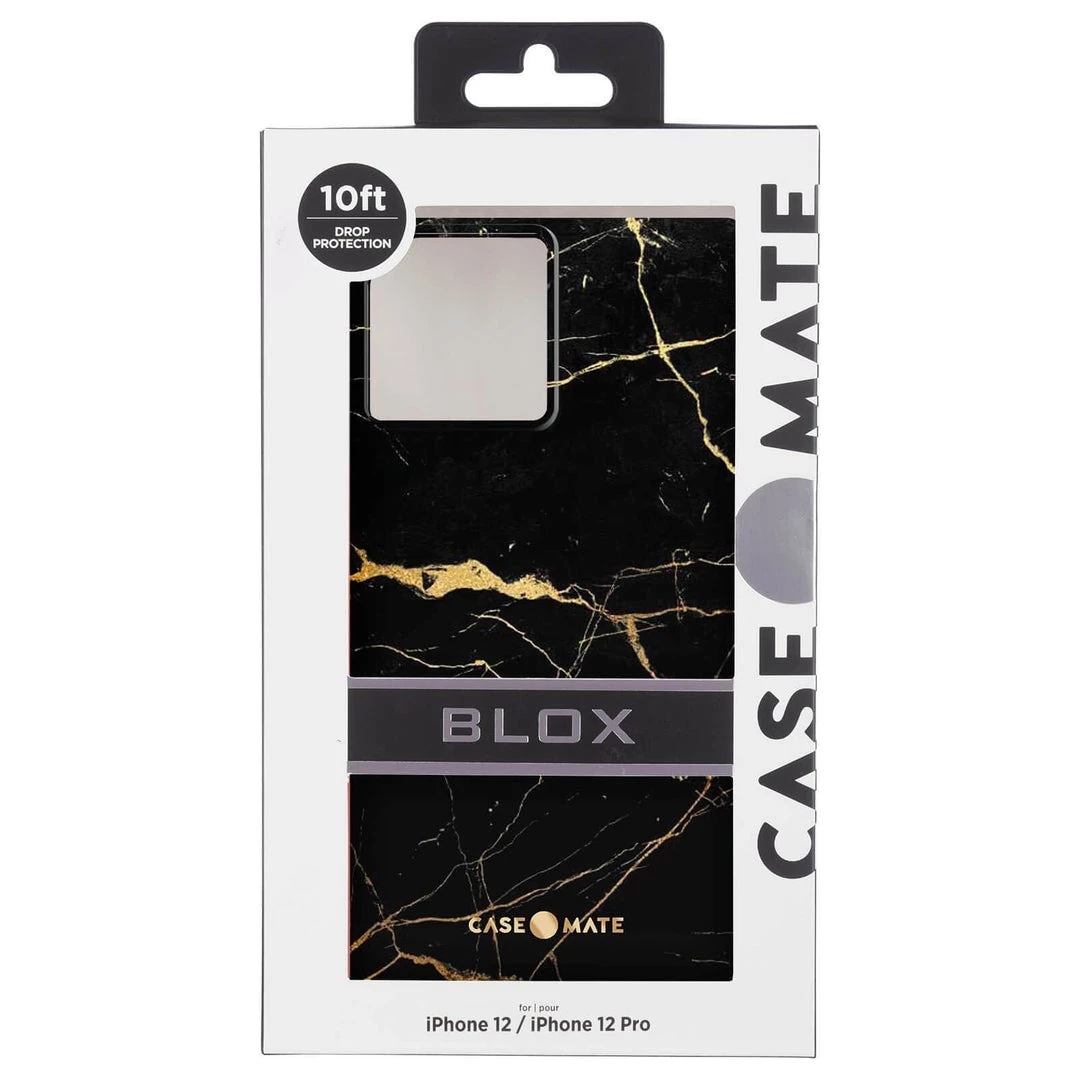 Case-Mate BLOX (Black Marble) - IPhone 12 / IPhone 12 Pro