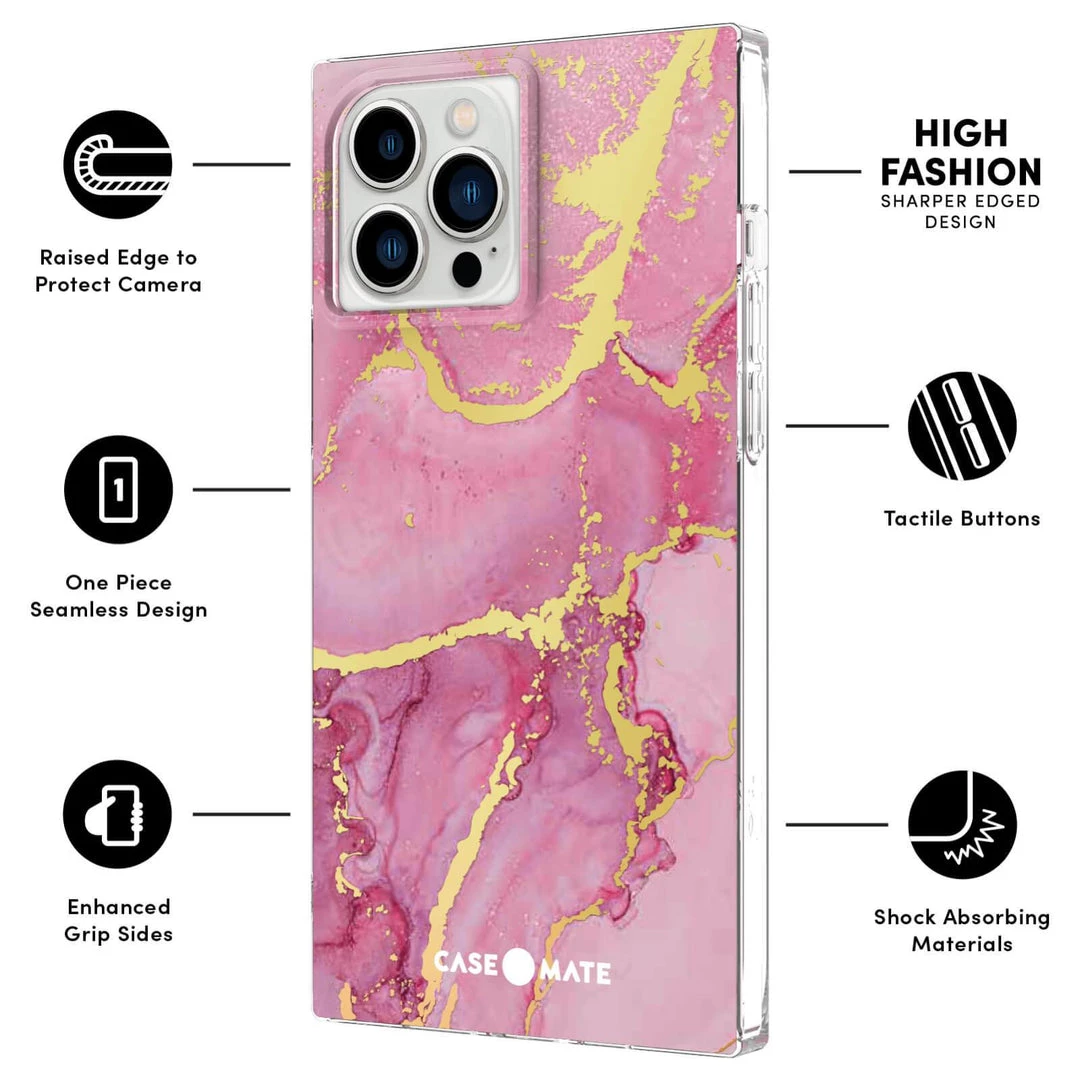 Case-Mate BLOX (Magenta Marble) - IPhone 13 Pro Max