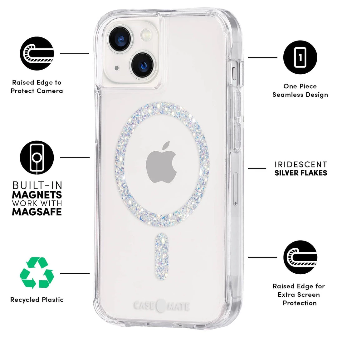 Case-Mate Clear Twinkle (Works With MagSafe) - IPhone 13 5 Case-Mate Clear Twinkle (Works With MagSafe) - IPhone 13