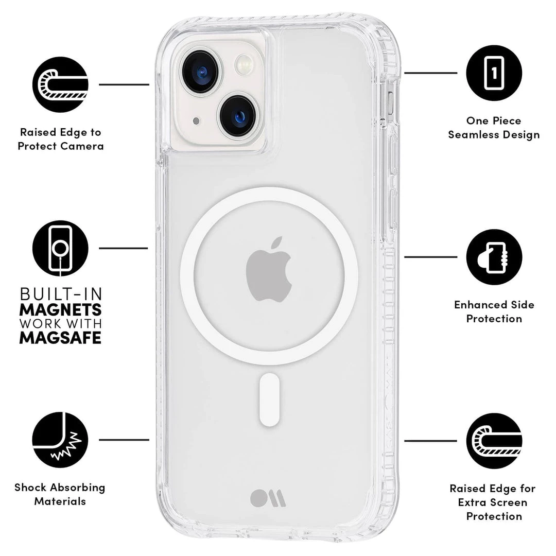 Case-Mate Tough Clear Plus (Works With MagSafe) - IPhone 13 5 Case-Mate Tough Clear Plus (Works With MagSafe) - IPhone 13