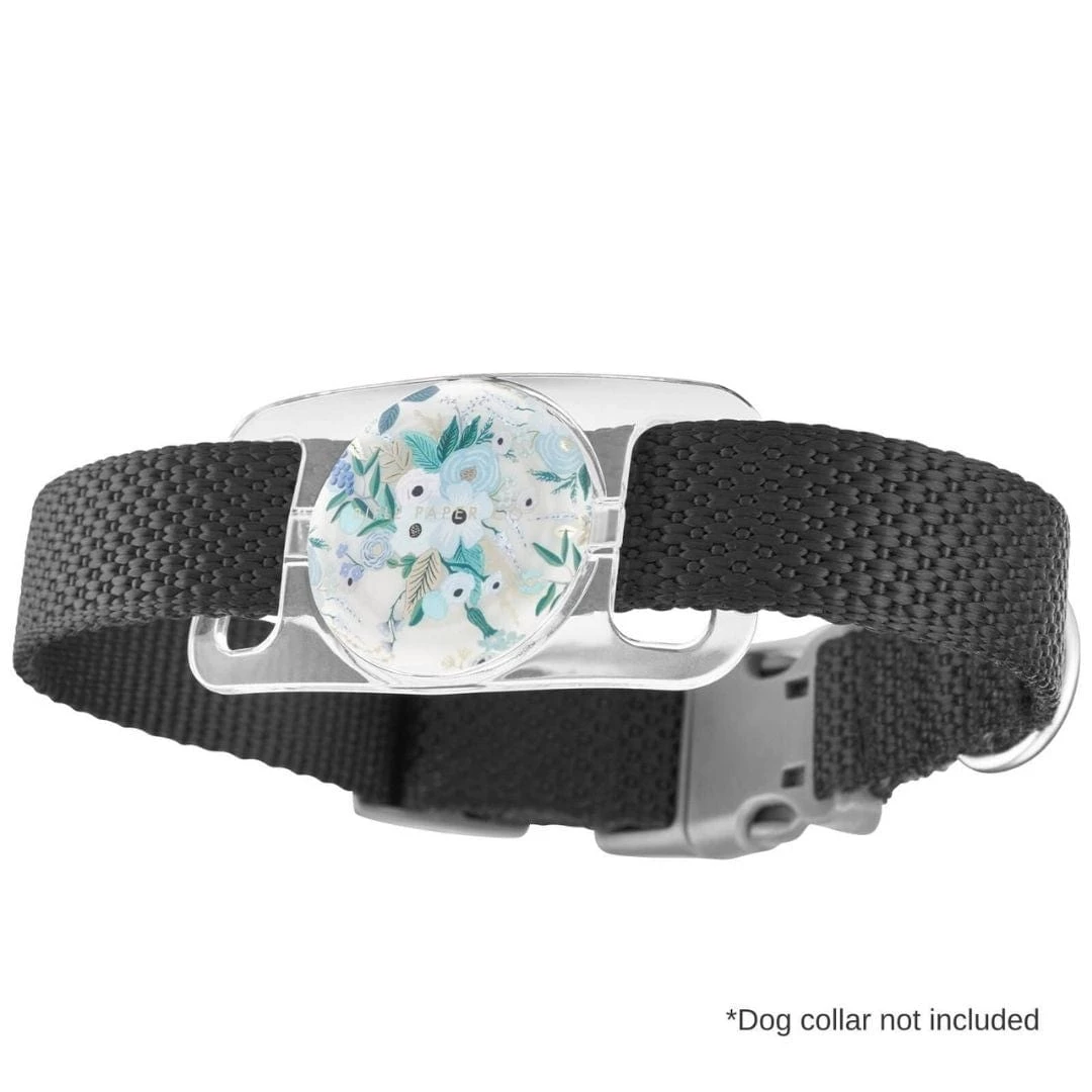 AirTag Cases Rifle Paper Co. AirTag Case For Dog Collars (Garden Party Blue) - AirTag Case 3 AirTag Cases Rifle Paper Co. AirTag Case For Dog Collars (Garden Party Blue) - AirTag Case