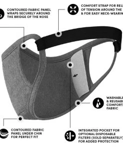 Safe+Mate Adult Large/X Large 3 Pack Cloth Face Mask 20 Safe+Mate Adult Large/X Large 3 Pack Cloth Face Mask