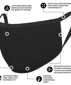 Safe+Mate Kids (Ages 7 To 11) 3 Pack Cloth Face Mask