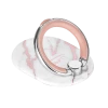 LuMee Rose Metallic White Marble Ring - Phone Grip