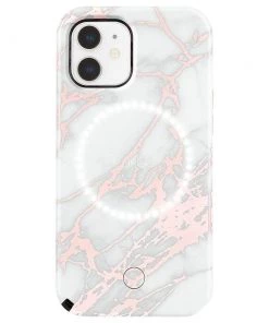 LuMee Halo Rose Metallic White Marble - IPhone 12 / IPhone 12 Pro