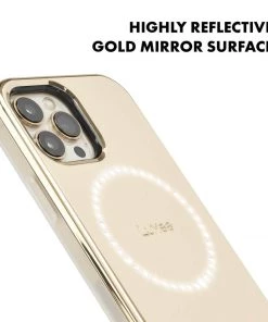 LuMee Halo Gold Mirror - IPhone 13 Pro Max 12 LuMee Halo Gold Mirror - IPhone 13 Pro Max