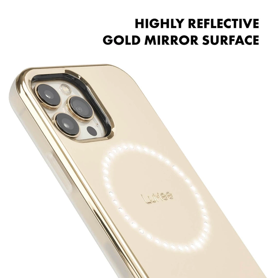 LuMee Halo Gold Mirror - IPhone 13 Pro Max 6 LuMee Halo Gold Mirror - IPhone 13 Pro Max