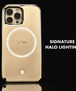 LuMee Halo Gold Mirror - IPhone 13 Pro Max 13 LuMee Halo Gold Mirror - IPhone 13 Pro Max