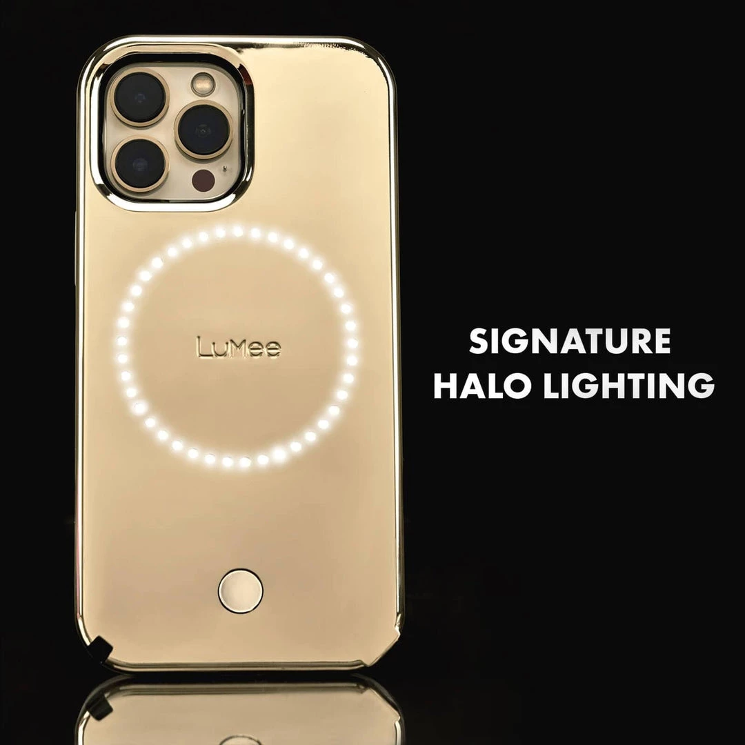 LuMee Halo Gold Mirror - IPhone 13 Pro Max 7 LuMee Halo Gold Mirror - IPhone 13 Pro Max