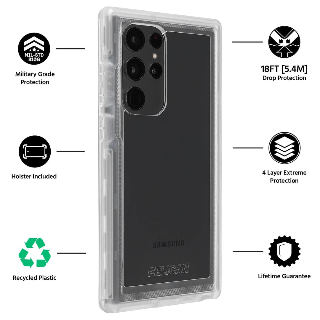 Pelican Voyager (Clear) - Galaxy S22 Ultra 5 Pelican Voyager (Clear) - Galaxy S22 Ultra