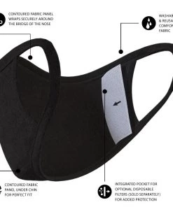 Safe+Mate Kids (Ages 7 To 11) 3 Pack Cloth Face Mask