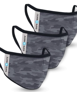 Safe+Mate Kids (Ages 7 To 11) 3 Pack Cloth Face Mask