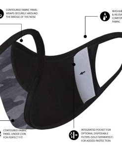 Safe+Mate Kids (Ages 7 To 11) 3 Pack Cloth Face Mask