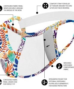 Safe+Mate Adult Regular 3 Pack Cloth Face Mask