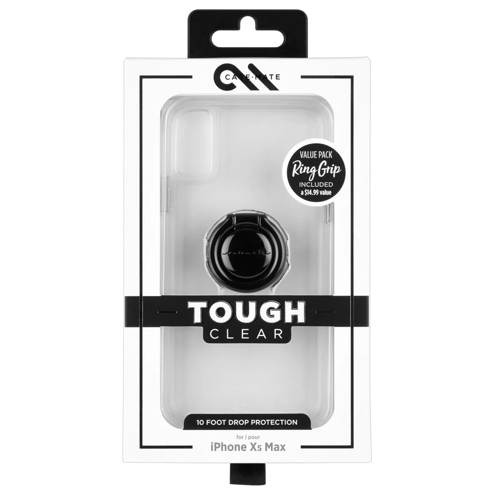 Case-Mate Phones/Tablets/Laptops Tough Clear + Ring Bundle - IPhone Xs Max 3 Case-Mate Phones/Tablets/Laptops Tough Clear + Ring Bundle - IPhone Xs Max